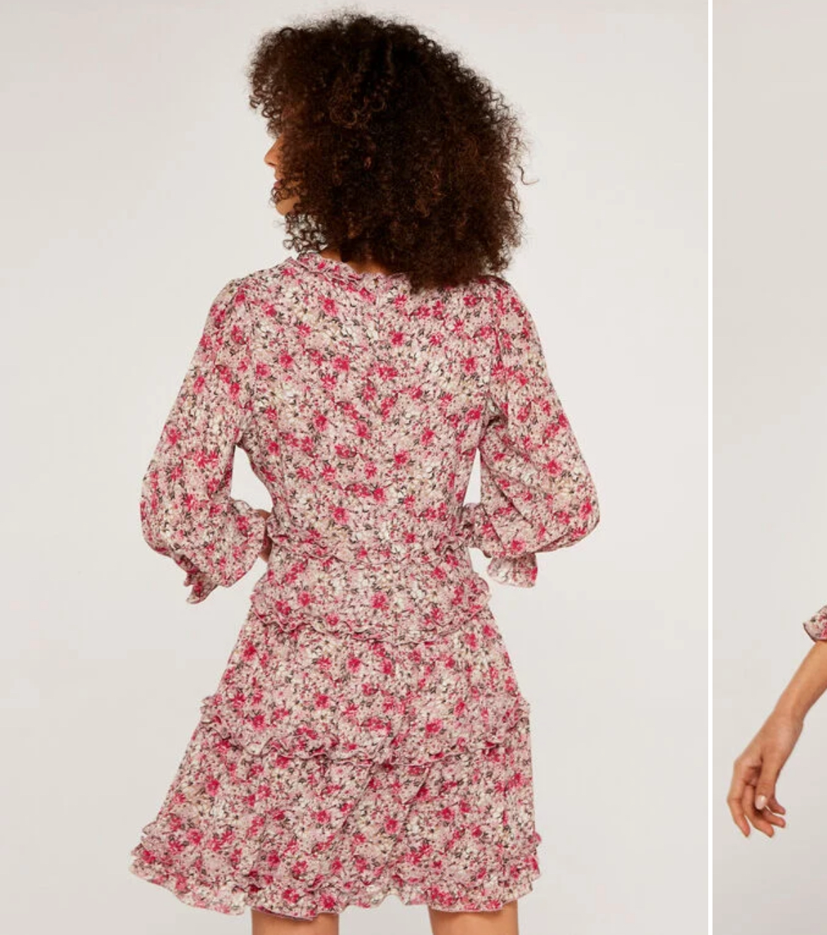 Floral Dress with Ruffle Detail