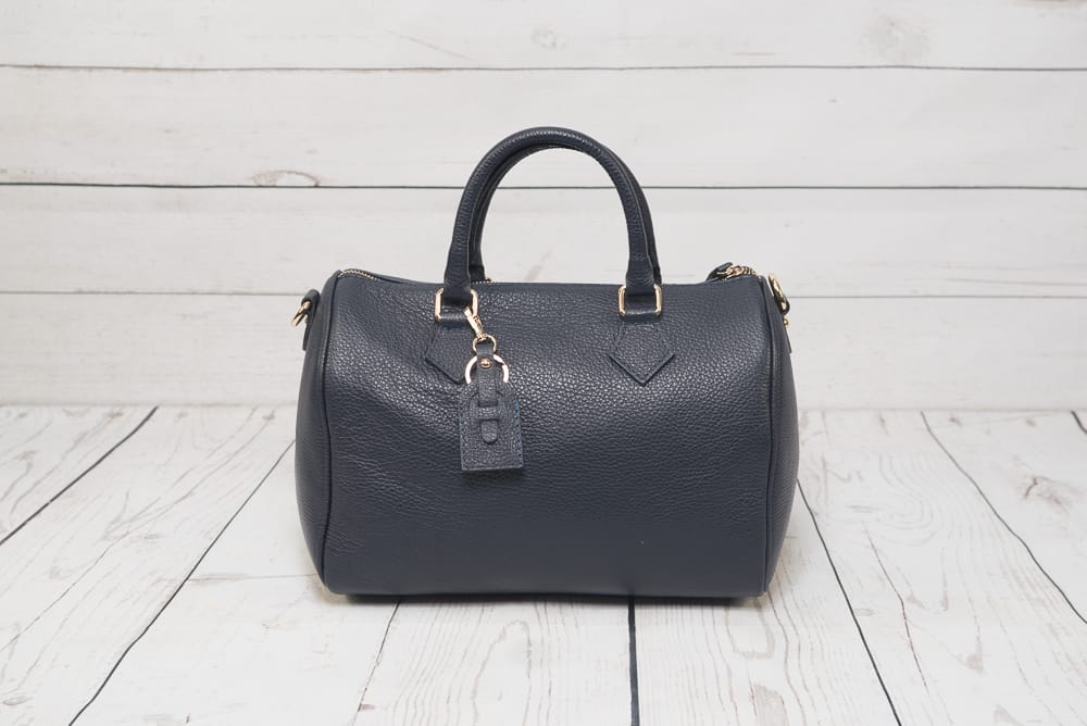 VERA ITALY "MUSKA" - Luxurious Italian Handbag made of Genuine Leather, black colour